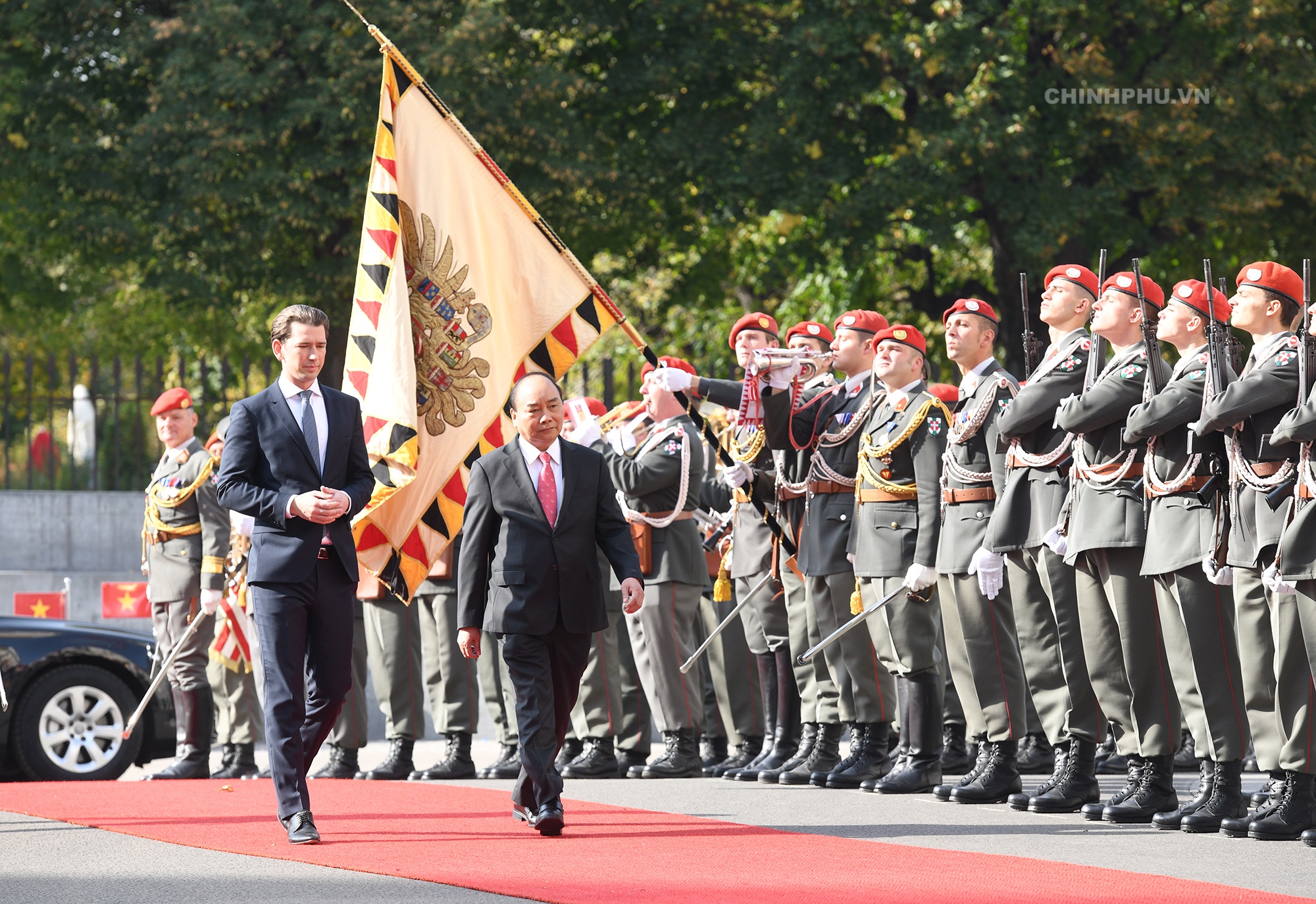 Thủ tướng Nguyễn Xuân Phúc thăm Áo ảnh 3 Thu tuong Nguyen Xuan Phuc tham Ao anh 3