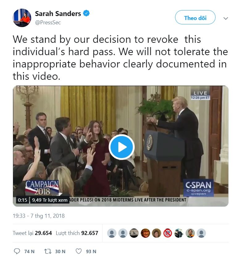 Trump cai tay doi voi phong vien CNN anh 2