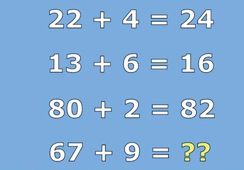 Neu 80 + 2 = 82, 67 + 9 = ? hinh anh
