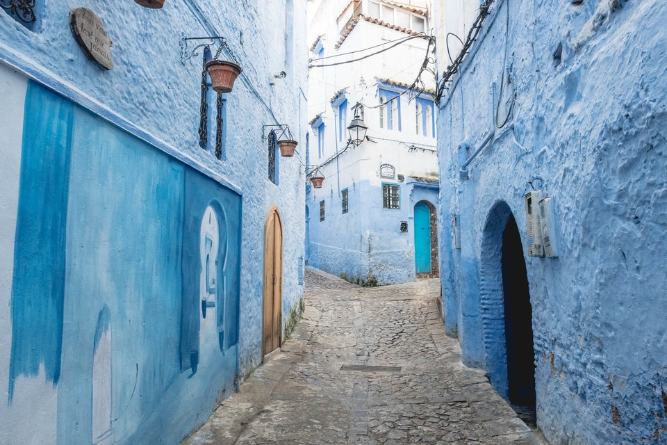 Thanh pho xanh o Morocco noi nhu con nho Instagram hinh anh