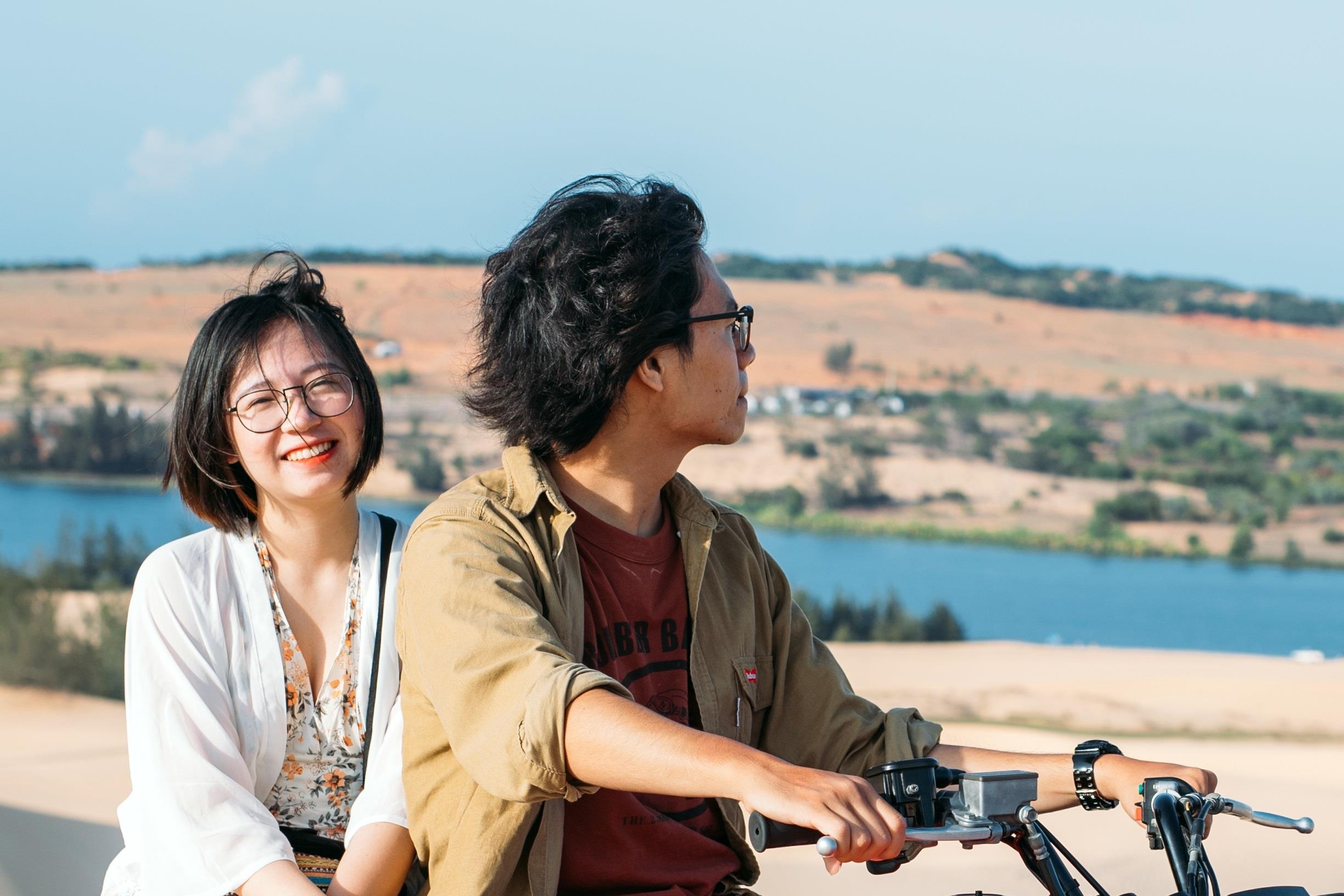 Sahara thu nho o Binh Thuan 'chill phet' qua chuyen di hai nguoi hinh anh