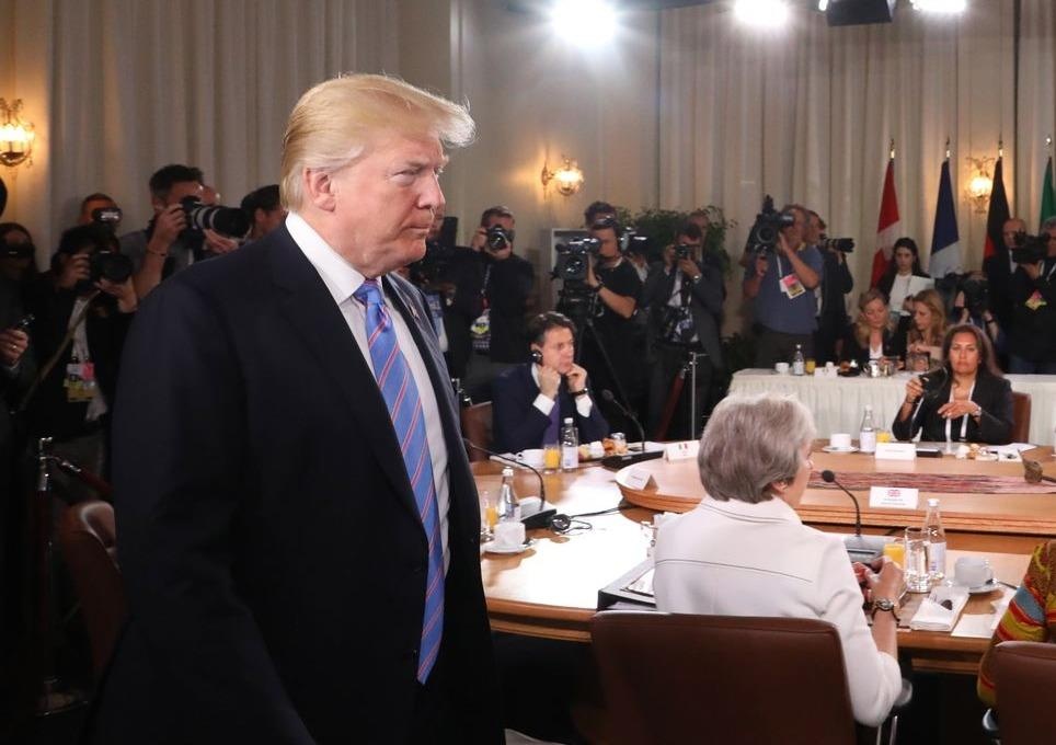 Trump rut khoi tuyen bo chung voi G7 hinh anh