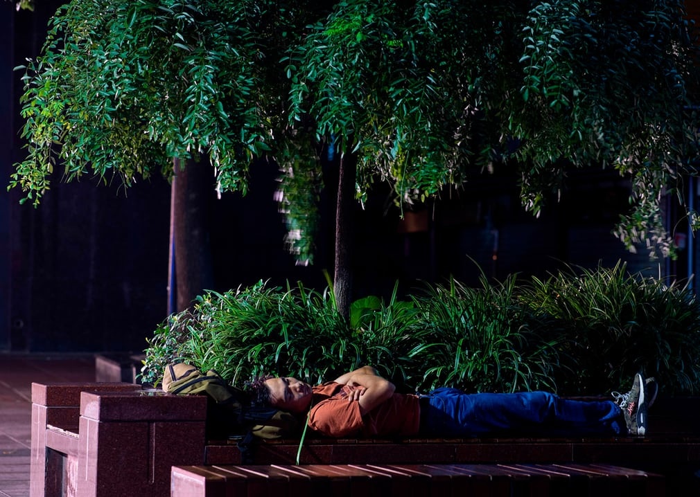 người Thượng Hải ngủ ngoài đường vì nóng ảnh 3 nguoi Thuong Hai ngu ngoai duong vi nong anh 3