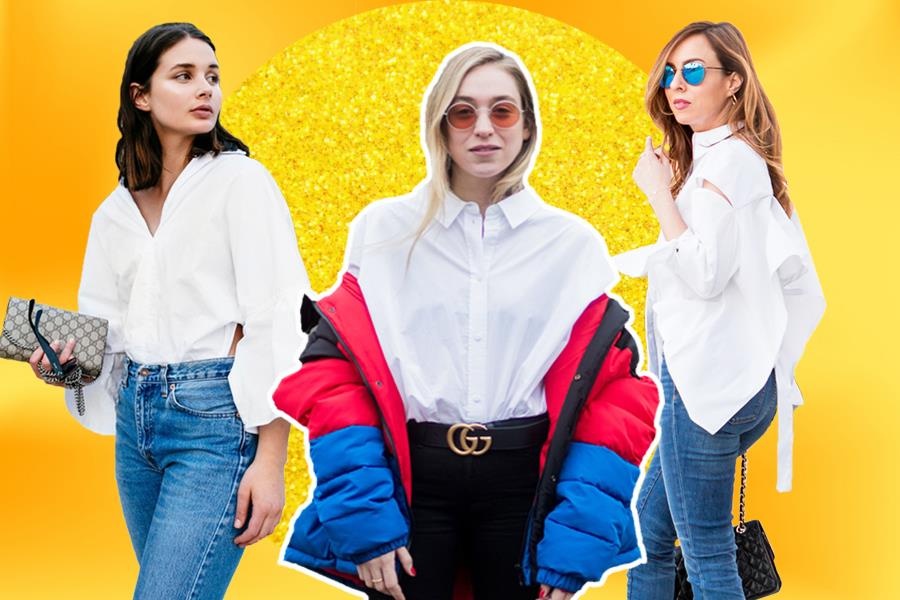 9 cach phoi do cung ao so mi trang doc dao hinh anh