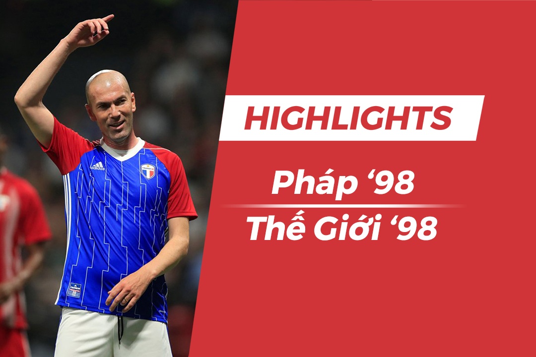 Highlights Doi Phap 98 vs 'All Star 98': Zidane da phat dep mat hinh anh