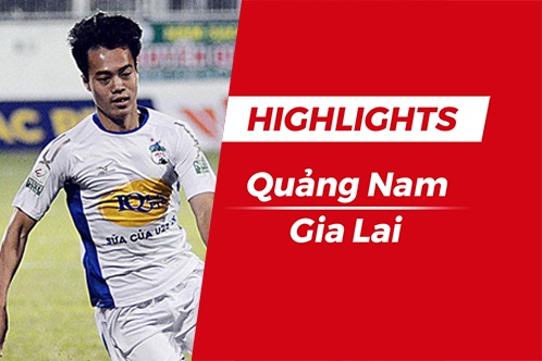 Highlights Van Toan lap cu dup, HAGL hoa CLB Quang Nam hinh anh