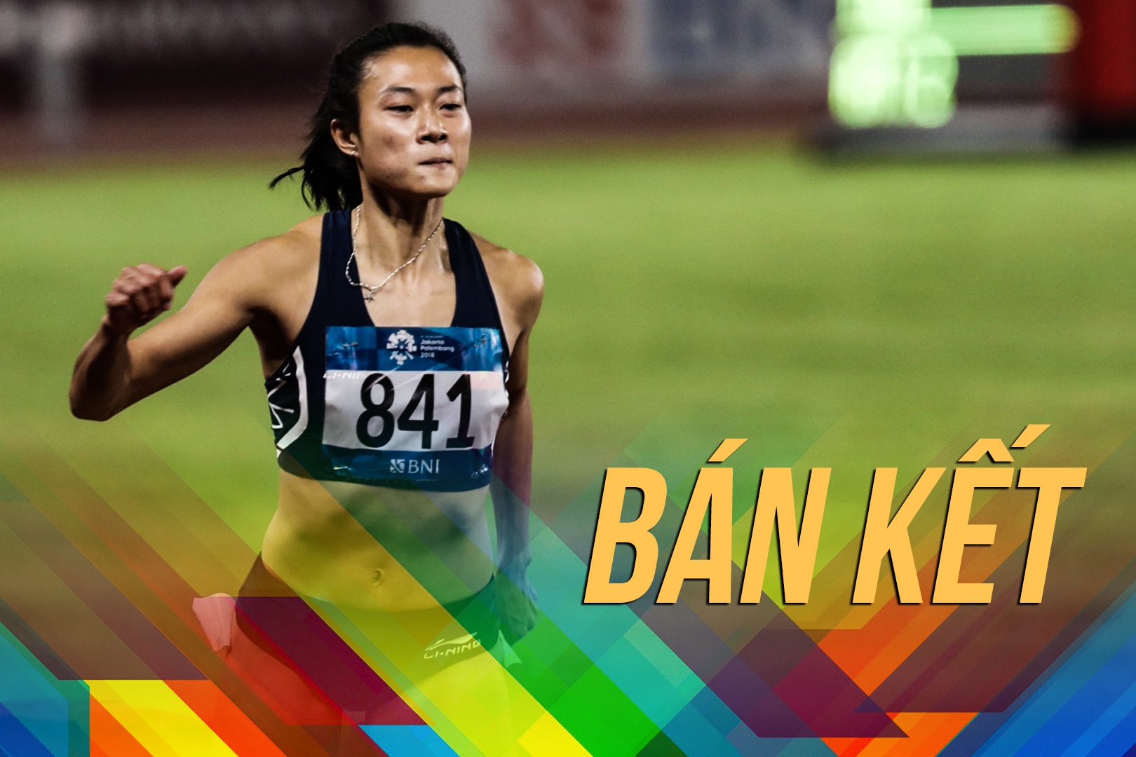 Le Tu Chinh dung buoc tai ban ket chay 100 m tai ASIAD hinh anh