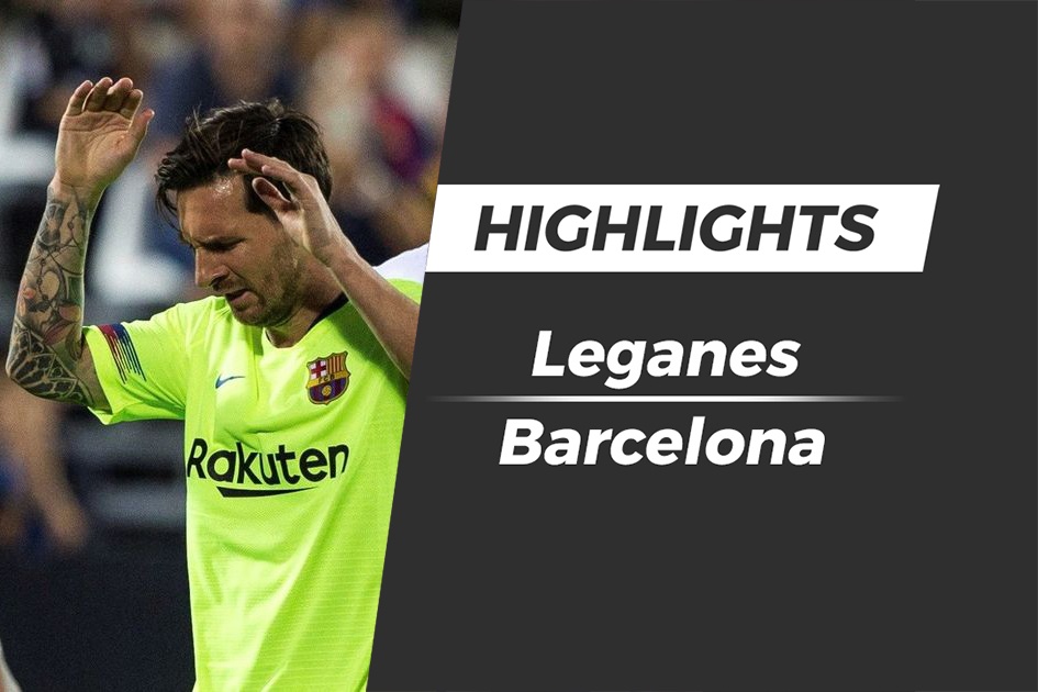 Highlights Pique mac sai lam, Barca thua nguoc Leganes hinh anh