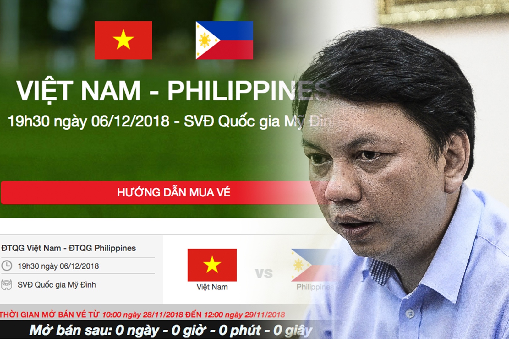 VFF giai thich quy trinh ban ve online tran ban ket AFF Cup hinh anh