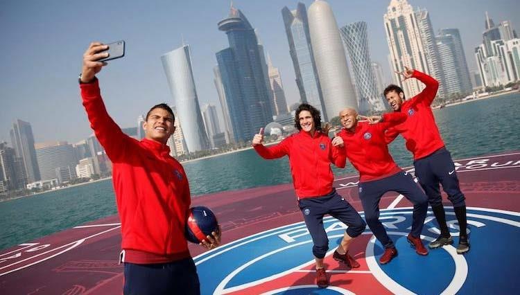 Cau thu PSG vui ve tap luyen tai Doha hinh anh