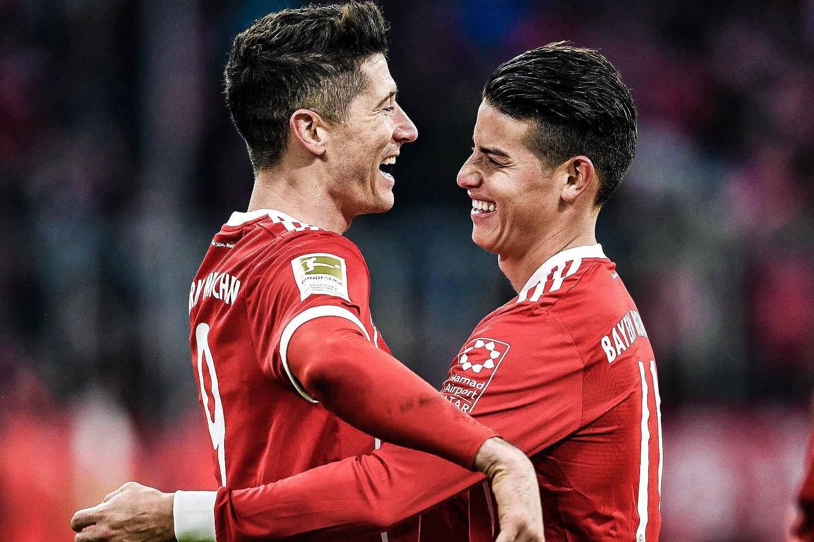 Bo doi Bayern lot danh sach ghi ban thang dep vong 26 Bundesliga hinh anh