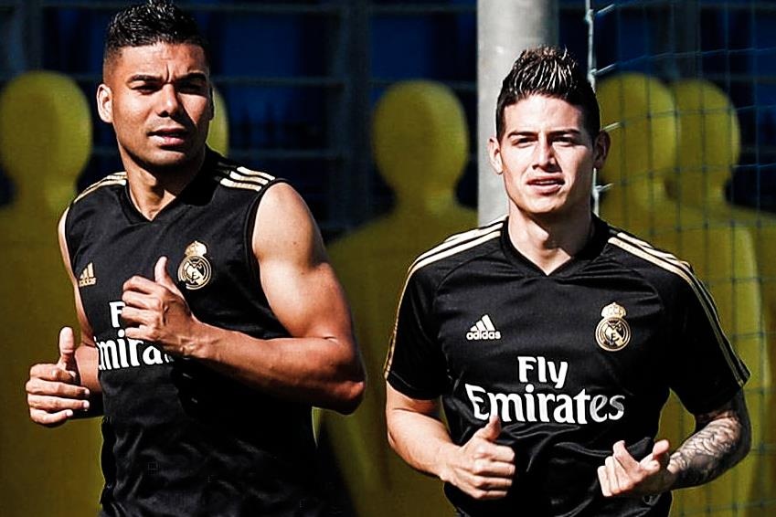 James Rodriguez tro lai Real Madrid tap luyen hinh anh