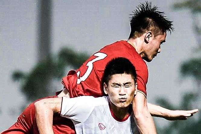 Highlights tran dau tap cua U22 Viet Nam hinh anh