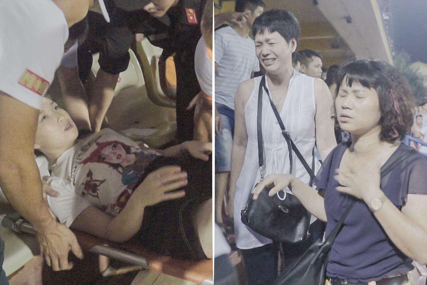 CDV nu chay mau vi phao sang tai V.League hinh anh