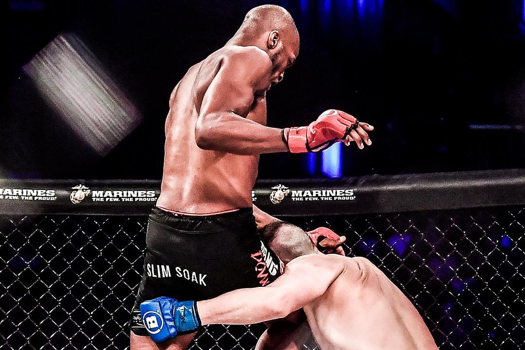 Pha bay nguoi len goi knock-out doi thu cua vo si MMA hinh anh