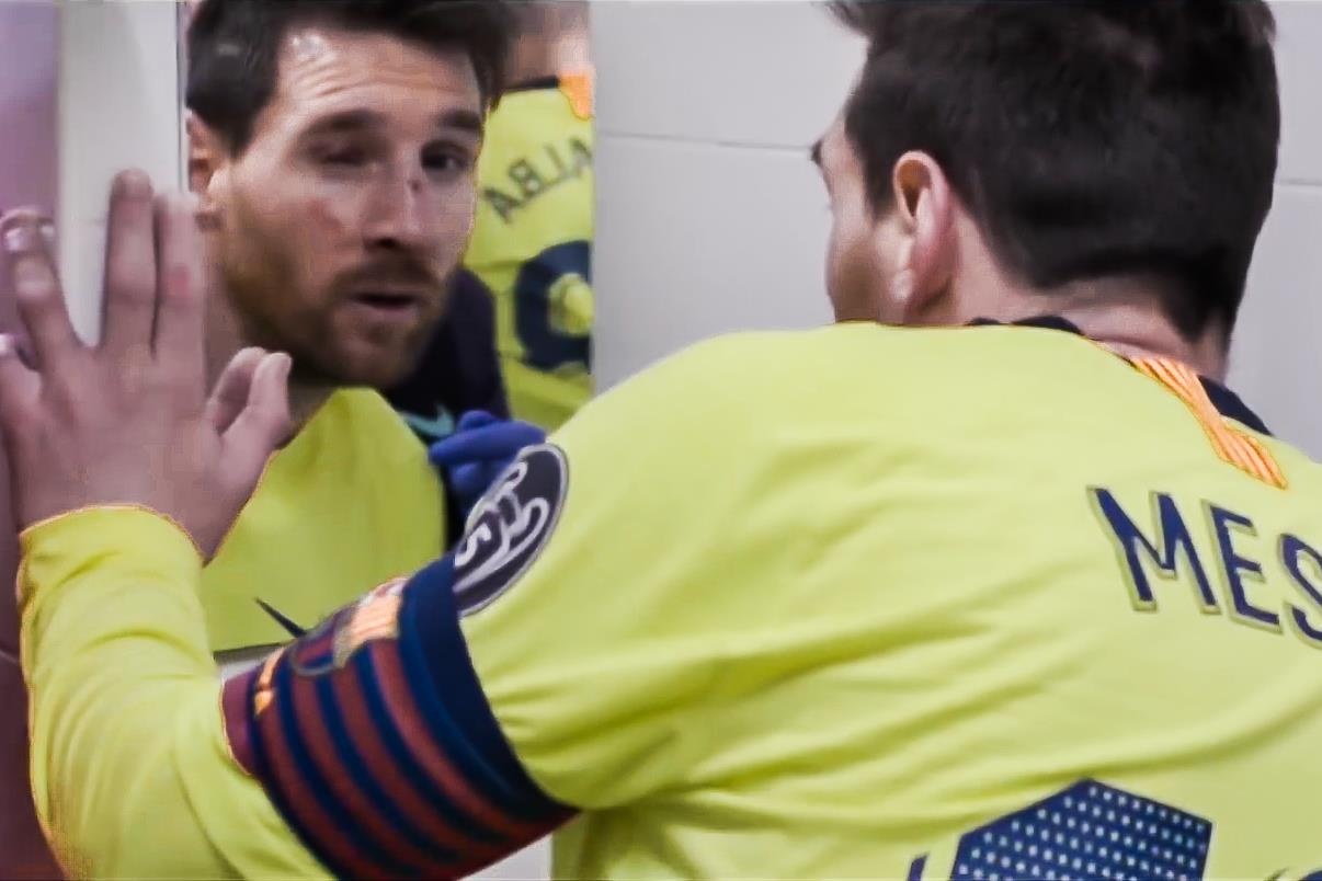 Khuon mat bam dap cua Messi duoc he lo hinh anh