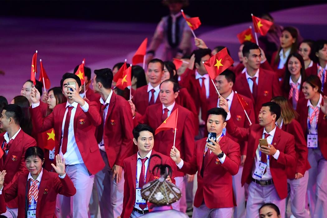 Doan the thao Viet Nam tai le khai mac SEA Games 30 hinh anh