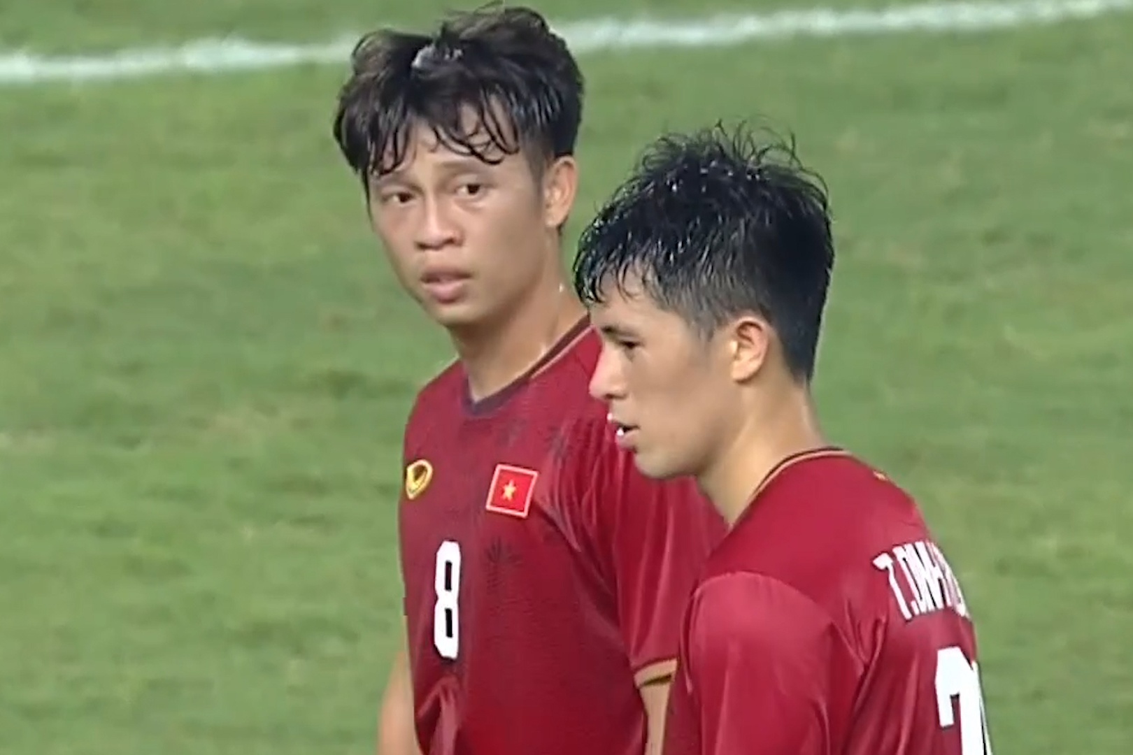 The do cua Dinh Trong truoc U23 Trieu Tien hinh anh