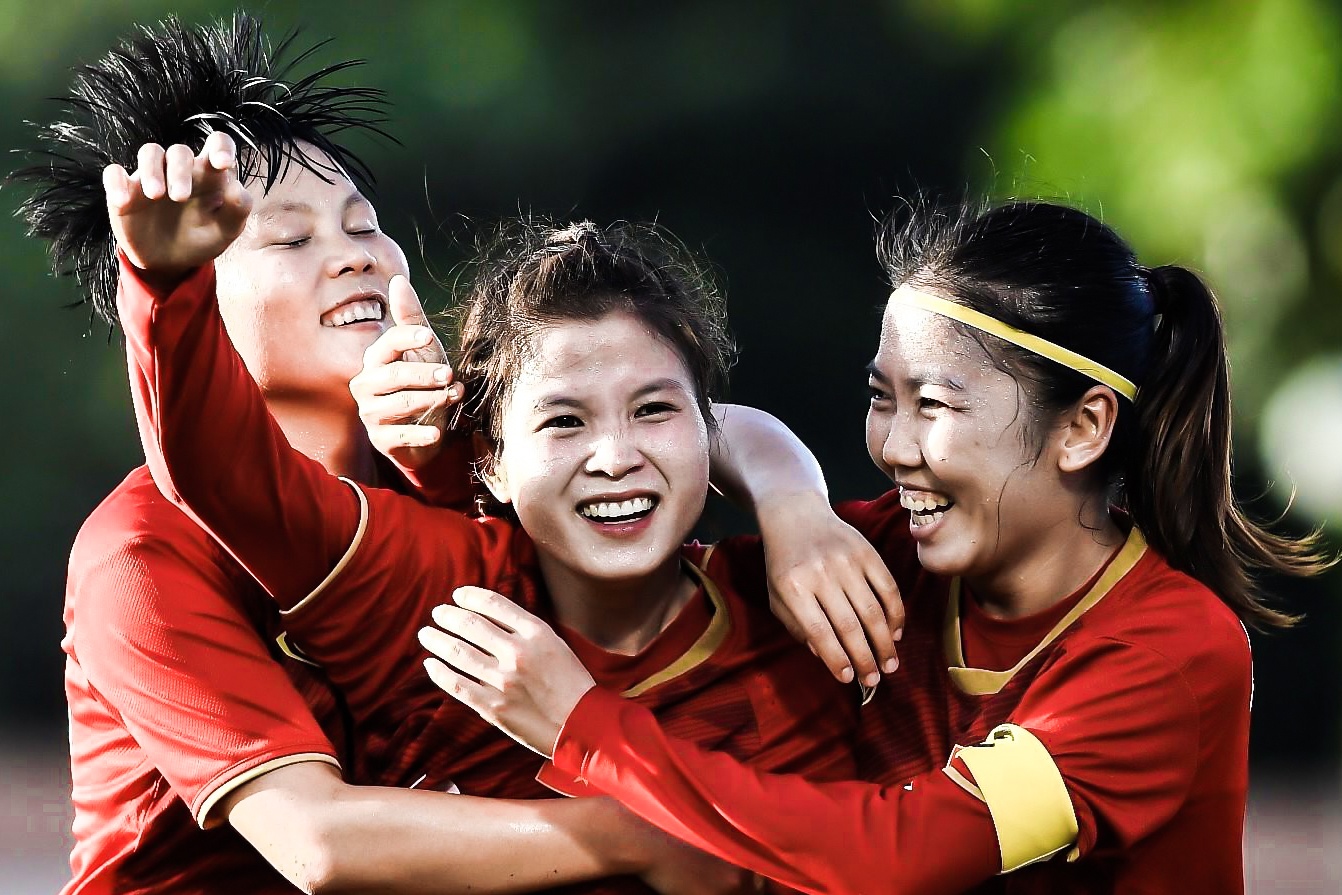 Highlights vong loai Olympic: DT nu Viet Nam 1-0 Myanmar hinh anh