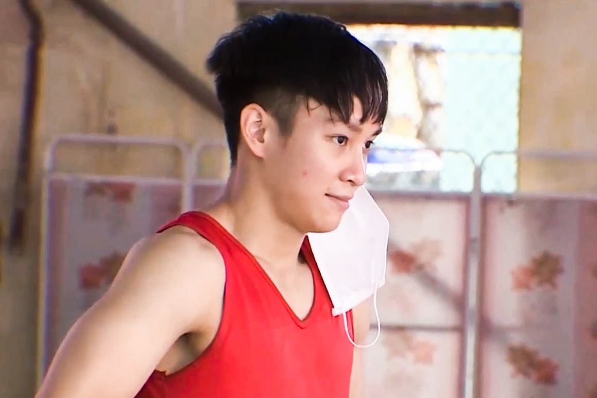 VDV aerobic Ha Noi vuot kho trong qua trinh tap luyen hinh anh