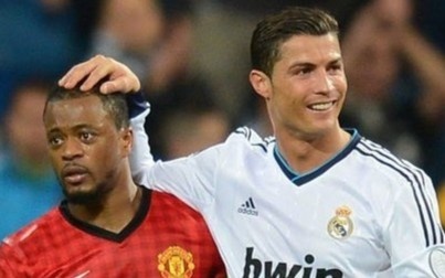 Evra ke chuyen lan dau ve nha Ronaldo an trua hinh anh
