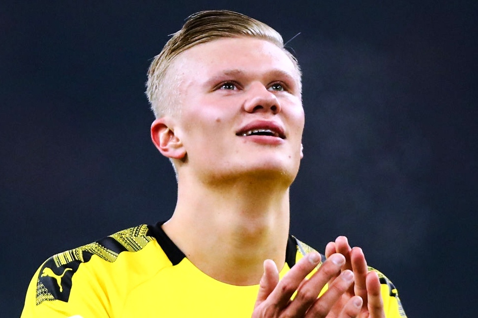 Haaland ghi ban dau tien sau khi Bundesliga tro lai hinh anh