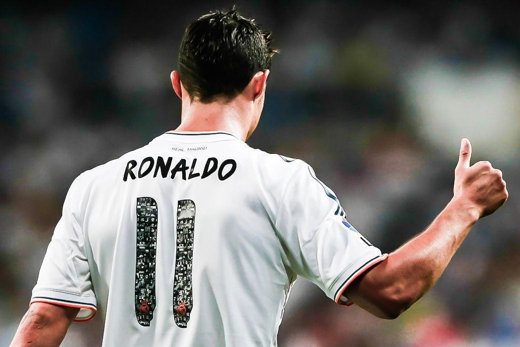 Lan duy nhat Ronaldo mac ao so 11 o Real Madrid hinh anh