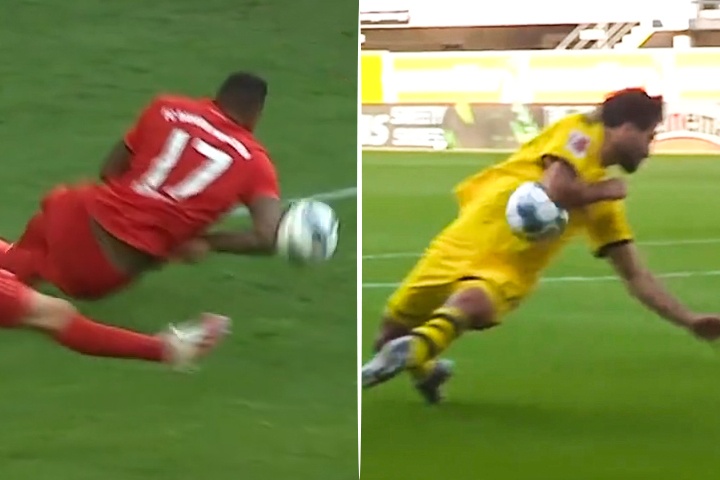 Su khac biet khi cau thu Dortmund va Bayern de bong cham tay hinh anh