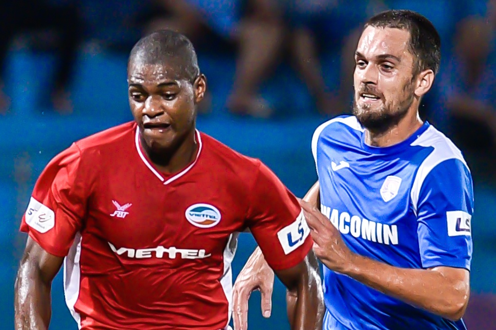 Highlights vong 4 V.League: CLB Viettel 1-1 Quang Ninh hinh anh