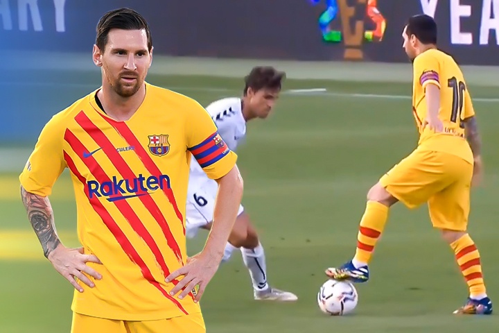 Messi kho chiu voi doi thu o tran thang 3-1 hinh anh