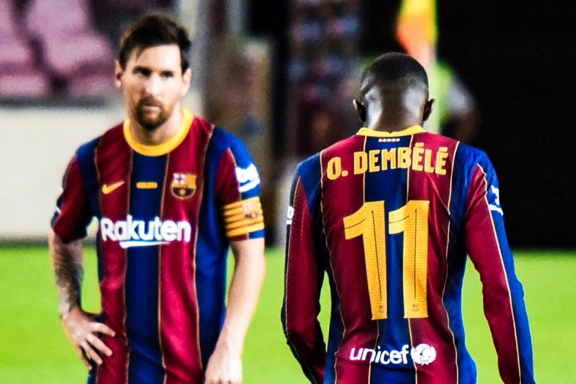 Koeman len tieng ve tuong lai cua Dembele o Barca hinh anh