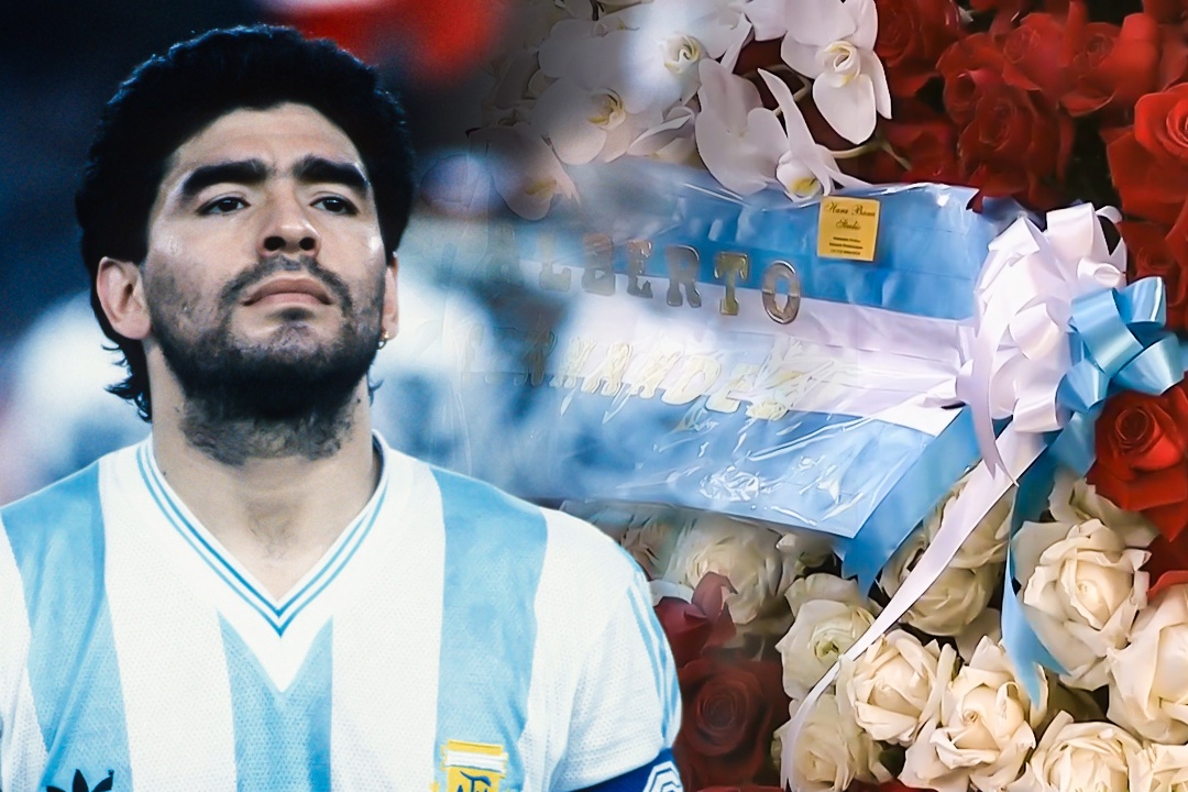 Tong thong Argentina gui hoa vieng Maradona hinh anh