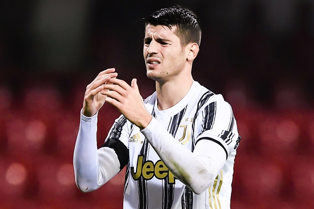 Benevento 1-1 Juventus: Morata nhan the do hinh anh