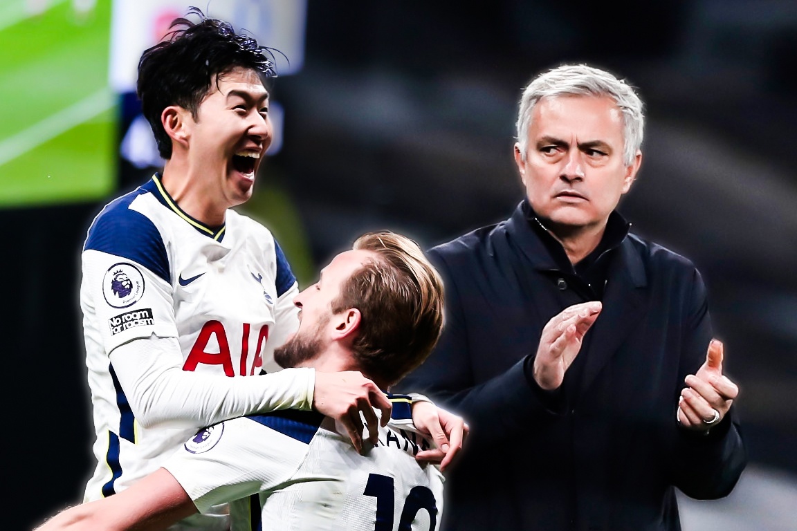 HLV Mourinho ca ngoi Son Heung-min va Kane hinh anh