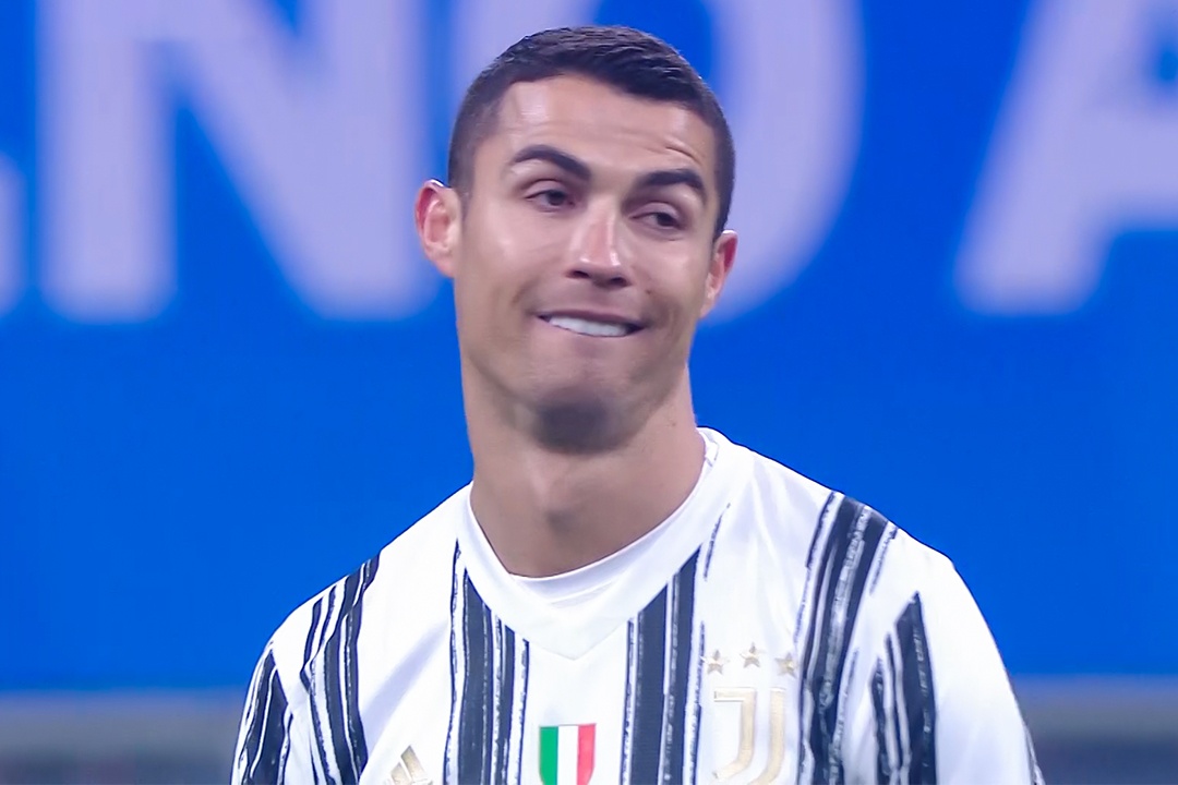 Phan ung cua Ronaldo khi sao tre Inter toa sang hinh anh