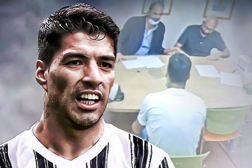 Video gian lan thi cu cua Suarez duoc cong bo hinh anh