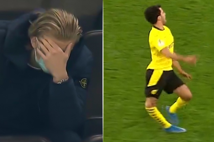 Haaland om mat vi chan thuong cua dong doi hinh anh