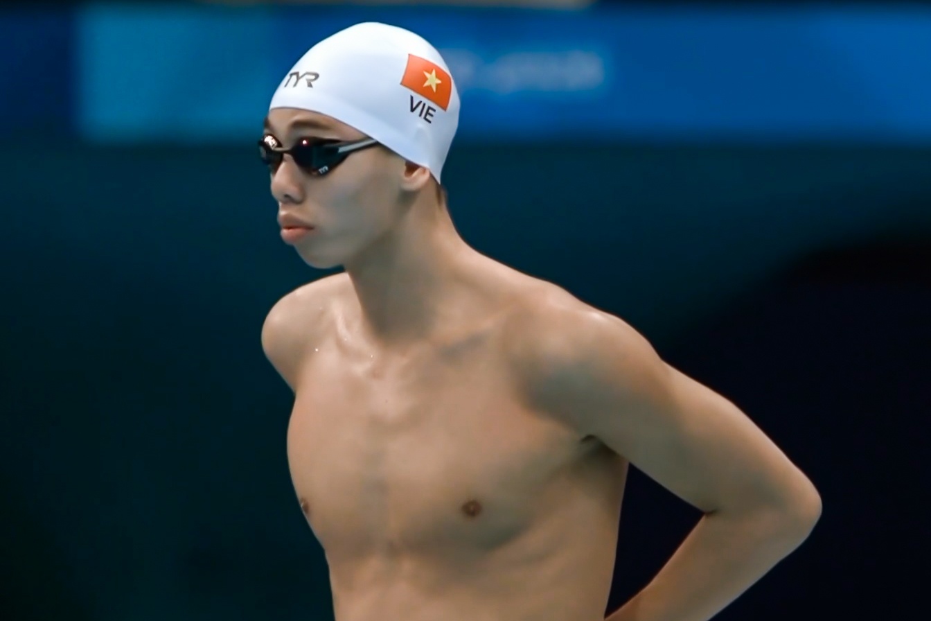 Huy Hoang ve nhi o luot 2 vong loai 800 m tu do tai Olympic hinh anh