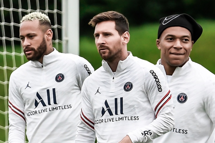 Bai tap doi khang cua Messi, Mbappe va dan sao PSG hinh anh