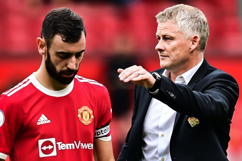 Phan ung cua Solskjaer sau khi Bruno da hong phat den hinh anh