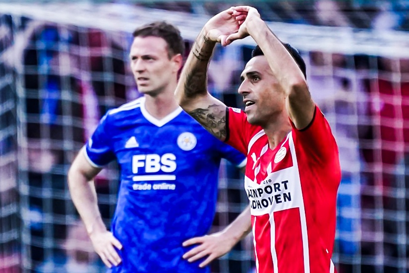 Highlights PSV - Leicester: Tien dao chau A ghi ban hinh anh