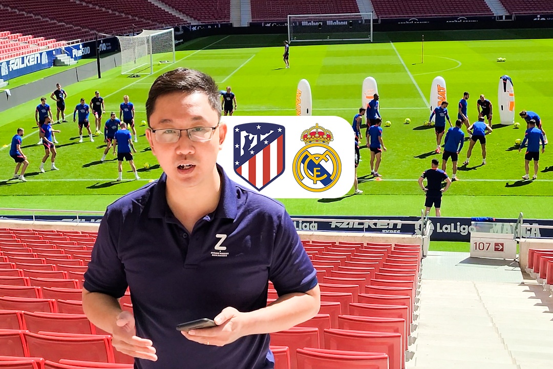 Luis Suarez thoai mai cuoi dua truoc tran derby Madrid hinh anh