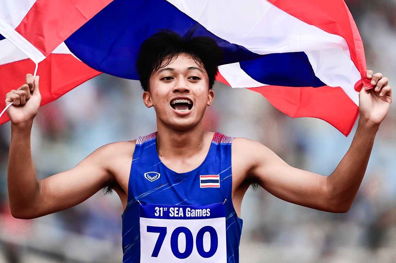 HCV 100 m cua than dong dien kinh Thai Lan hinh anh