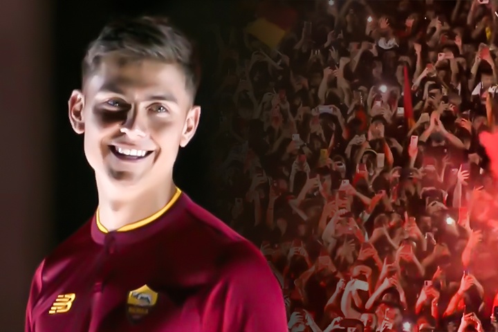 Bien nguoi chao don Dybala o le ra mat Roma hinh anh
