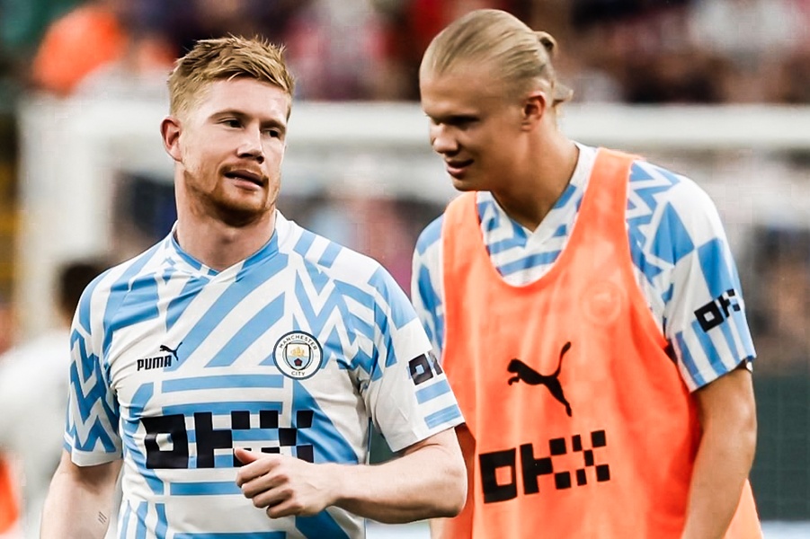 De Bruyne: 'Toi khong quan tam Haaland hay Alvarez da tien dao' hinh anh