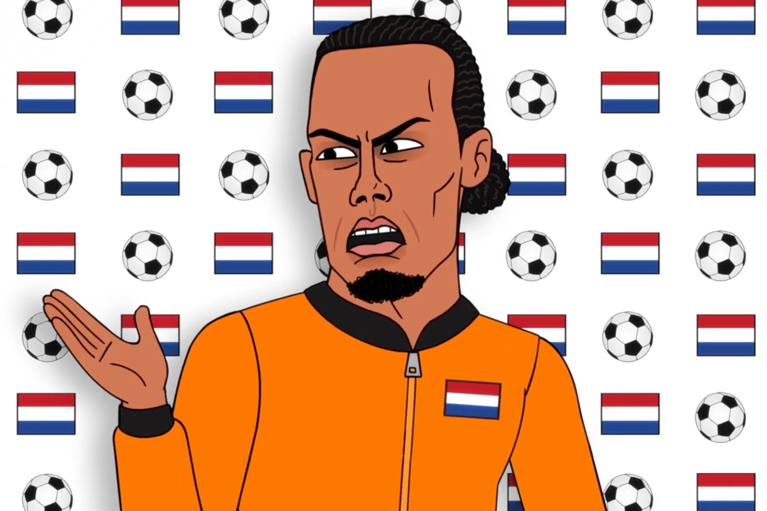 Hoat hinh vui tu ket World Cup: Van Dijk bi che gieu hinh anh