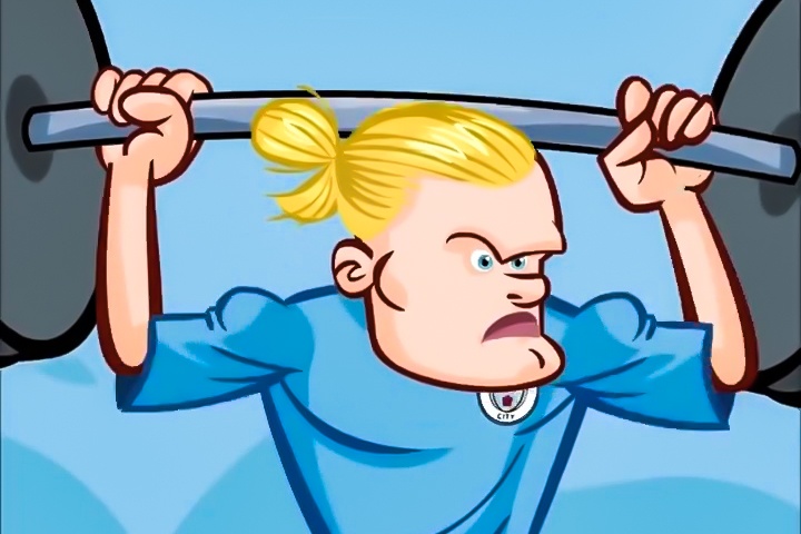 Biem hoa Haaland gay that vong truoc MU hinh anh