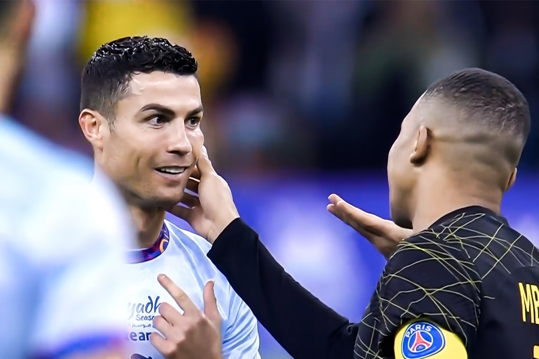 Mbappe kiem tra vet sung cua Ronaldo hinh anh
