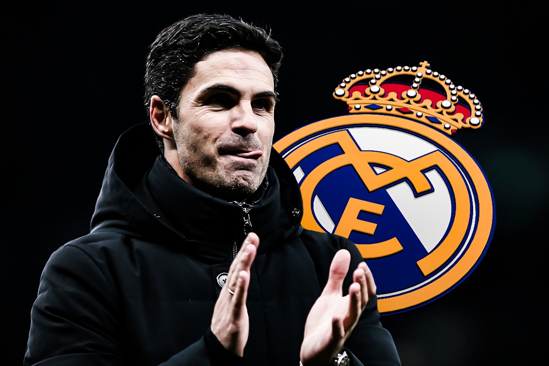 Phan ung cua Arteta truoc tin don voi Real Madrid hinh anh