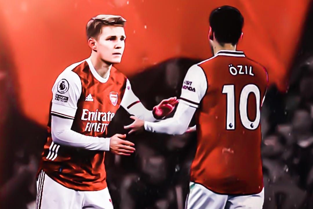 Phan ung cua Odegaard khi duoc so sanh voi Ozil hinh anh